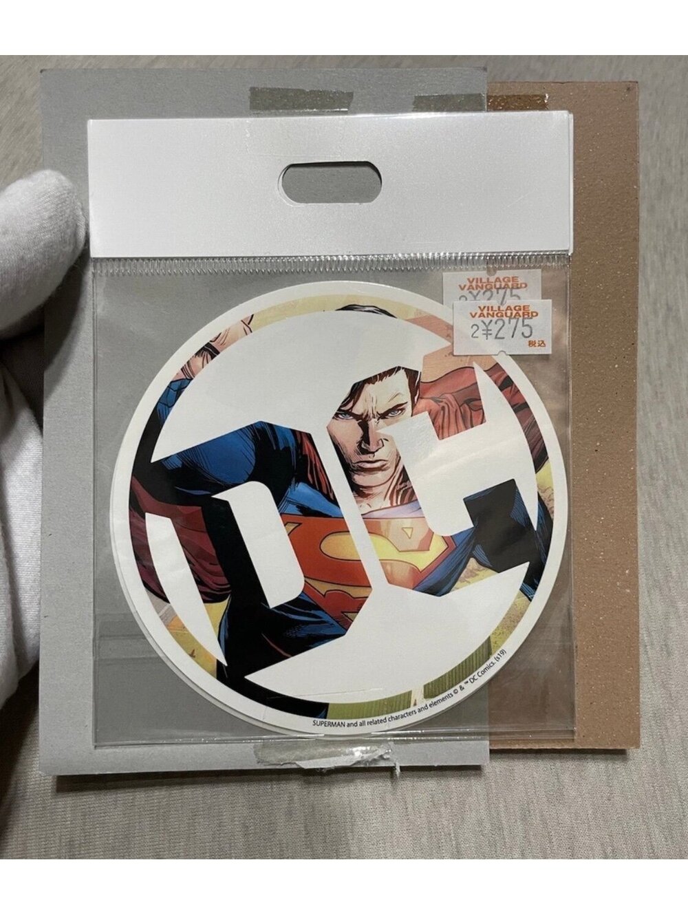 DC Comics Superman Die Cut Vinyl Sticker Japan Excl